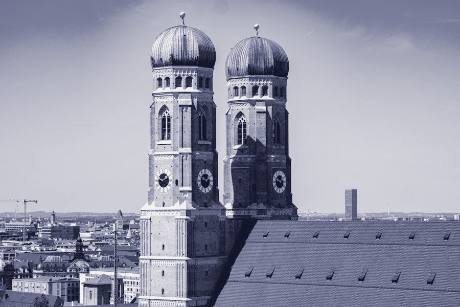 The towers of the Frauenkirche in Munich